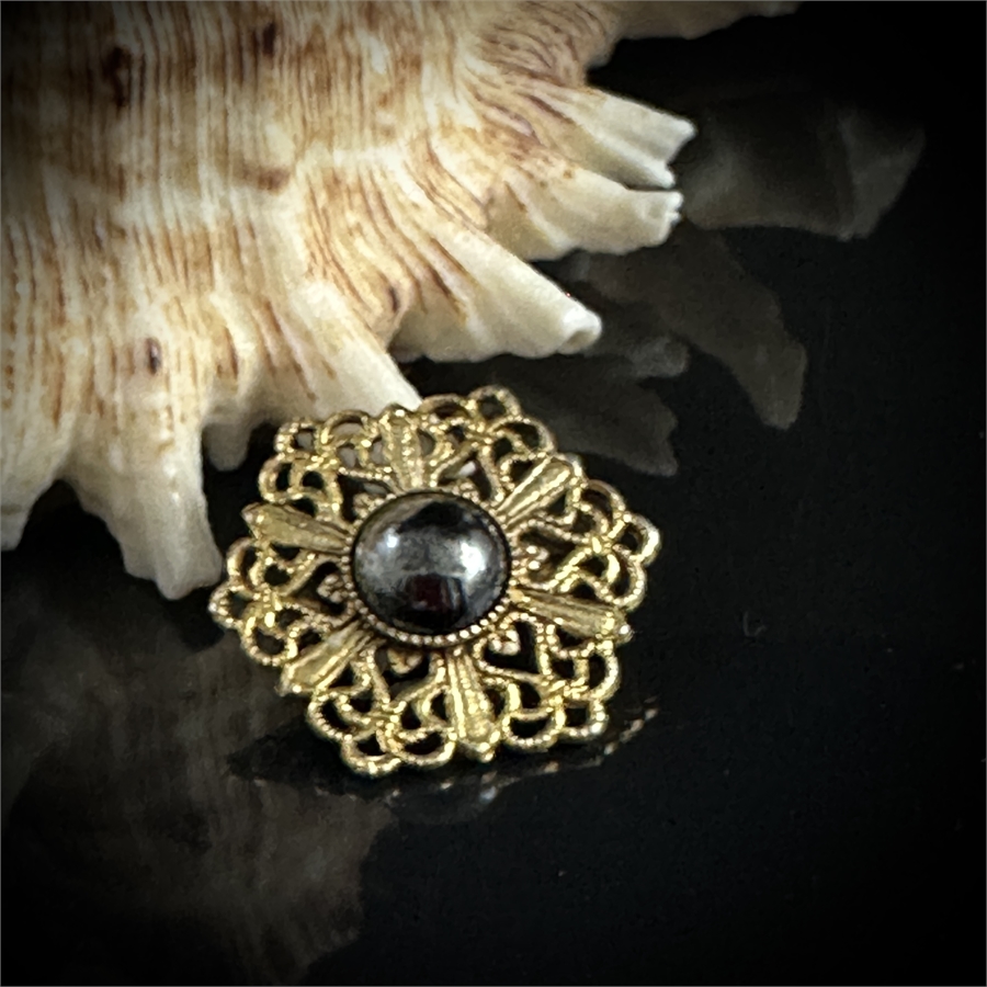 Винтажная чешская брошь «Цветочек», 1970-е гг. 002064