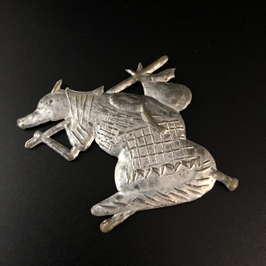 Советская ёлочная игрушка «Лиса», пластик, СССР, 1970-е гг. 001993