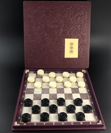 Шашки, СССР, дорожный набор на магнитах, 1980-е гг. 002045