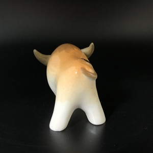 Статуэтка «Бык», фарфор, ЛФЗ, СССР, 1970-е гг. 001158 - фото 12064
