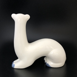 Статуэтка «Горностай», ЗиК Конаково, фаянс,  СССР, 1970-е гг. 001212 - фото 12180