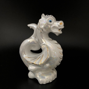 Статуэтка «Дракон», Вербилки, фарфор, СССР, 1970-е гг. 001575 - фото 12255