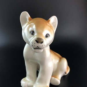 Статуэтка «Львенок», фарфор, СССР, ЛФЗ, 1980-е гг. 001724 - фото 12975