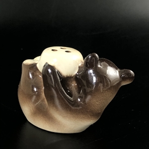 Статуэтка «Медвежонок-солонка», ЛФЗ, фарфор, СССР, 1970-е гг. 001189 - фото 13352