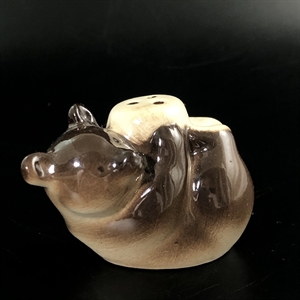 Статуэтка «Медвежонок-солонка», ЛФЗ, фарфор, СССР, 1970-е гг. 001189 - фото 13353