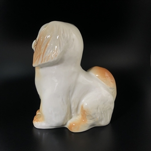 Статуэтка «Пекинес», фарфор, ЛФЗ, СССР, 1970-е гг. 001144 - фото 14075