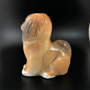 Статуэтка «Пекинес», фарфор, ЛФЗ, СССР, 1970-е гг. 001590
