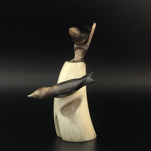 Статуэтка «Птички», рог, СССР, 1960-1970-е гг. 000946 - фото 14239