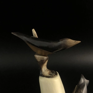 Статуэтка «Птички», рог, СССР, 1960-1970-е гг. 000946