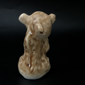 Статуэтка «Ревущий медвежонок», ЛФЗ, фарфор, СССР, 1950-е гг. 000532 - фото 14353