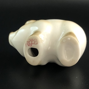 Статуэтка «Свинка», фарфор, ЛФЗ, СССР, 1980-е гг. 001725 - фото 14408
