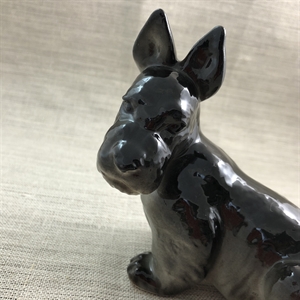 Статуэтка «Скотчтерьер», ЛФЗ, фарфор, СССР, 1960-е гг. 000556 - фото 14452