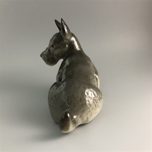 Статуэтка «Скотчтерьер», фарфор, ЛФЗ, СССР, 1960-е гг. 001356 - фото 14489