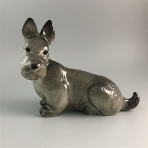 Статуэтка «Скотчтерьер», фарфор, ЛФЗ, СССР, 1960-е гг. 001356 - фото 14494