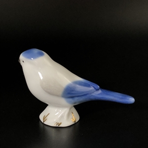 Статуэтка «Снегирь», Вербилки, фарфор, СССР, 1960-е гг. 001126 - фото 14497