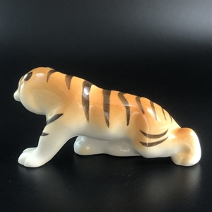 Статуэтка «Тигр», фарфор, ЛФЗ, СССР, 1980-е гг. 001748 - фото 14668