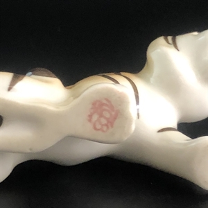 Статуэтка «Тигр», фарфор, ЛФЗ, СССР, 1980-е гг. 001748 - фото 14671