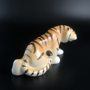 Статуэтка «Тигр», фарфор, ЛФЗ, СССР, 1980-е гг. 001749 - фото 14675