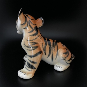 Статуэтка «Тигрёнок», фарфор, ЛФЗ, СССР, 1960-е гг. 001255 - фото 14731