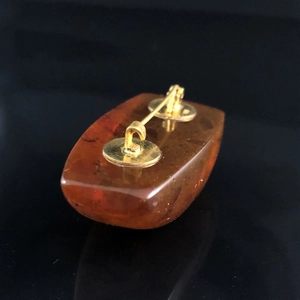 Брошь из формованного янтаря, СССР 1977-й год. 001694