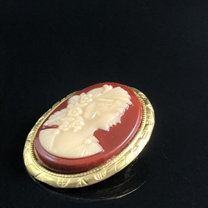 Чешская брошь «Камея», 1980-е гг. 001786 - фото 16266