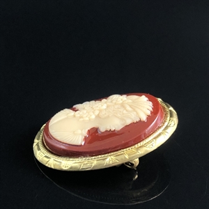 Чешская брошь «Камея», 1980-е гг. 001786 - фото 16267