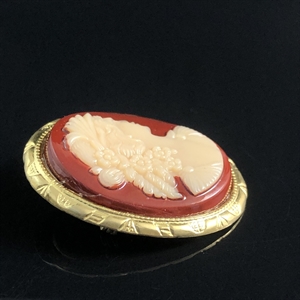 Чешская брошь «Камея», 1980-е гг. 001786 - фото 16268