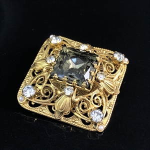 Чешская брошь «Олива», 1970-е гг. 001808 - фото 16506