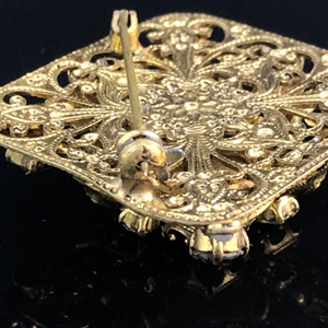 Чешская брошь «Олива», 1970-е гг. 001808 - фото 16512