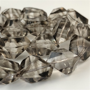 Бусы дымчатый кварц (раухтопаз), СССР 1980 гг. 001427 - фото 1673