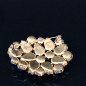 Чешская брошь «Синий иней», 1980-е гг. 001636 - фото 16752