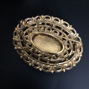 Чешская брошь с художественным стеклом, 1960-е гг. 000572 - фото 17092