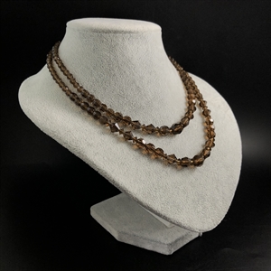 Чешские бусы «Коньячные», 1970-е гг. 000599 - фото 17316