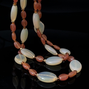 Чешские бусы «Сердолик», 1970-е гг. 000831 - фото 17335