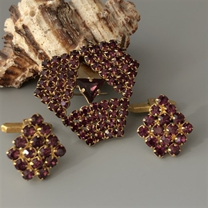 Чешские запонки  и брошь, 1960-1970-е гг. 000787 - фото 17604