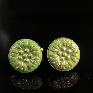 Чешские запонки с художественным стеклом, 1970-е гг. 001790 - фото 17632