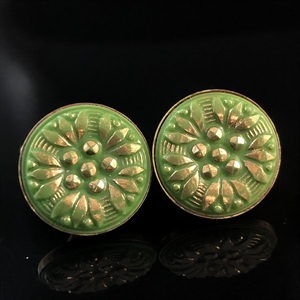 Чешские запонки с художественным стеклом, 1970-е гг. 001790 - фото 17636