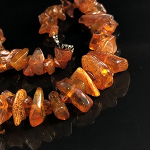 Бусы из природного коньячного янтаря 51 см , СССР, 1980-е гг. 001535 - фото 1767