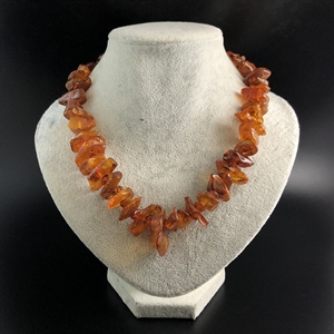 Бусы из природного коньячного янтаря 51 см , СССР, 1980-е гг. 001535 - фото 1774