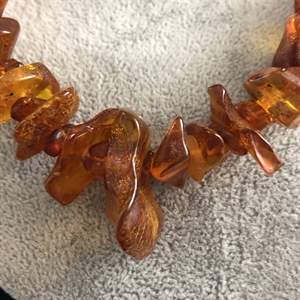 Бусы из природного коньячного янтаря 51 см , СССР, 1980-е гг. 001535 - фото 1776