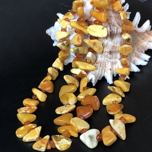 Бусы из природного королевского янтаря, 74 см, СССР, 1980-е гг. 001030 - фото 1788