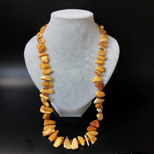 Бусы из природного королевского янтаря, 74 см, СССР, 1980-е гг. 001030 - фото 1789