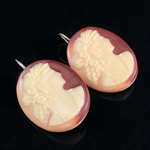 Чешские серьги «Камея», 1960-1970-е гг. 001816 - фото 17905