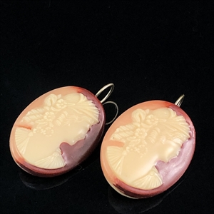 Чешские серьги «Камея», 1960-1970-е гг. 001816 - фото 17906