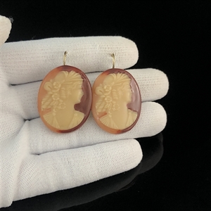 Чешские серьги «Камея», 1960-1970-е гг. 001816 - фото 17907