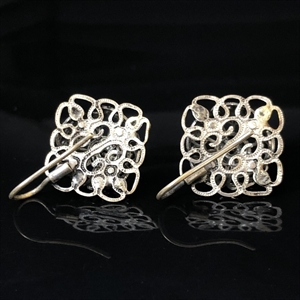 Чешские серьги с художественным стеклом, 1970-е гг. 001313 - фото 17950