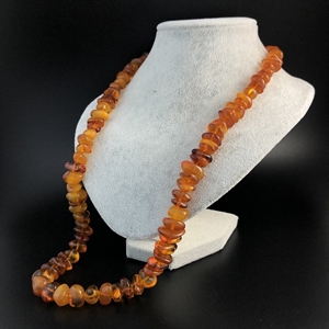 Бусы из природного янтаря 70 см , Калининград, СССР, 1980-е гг. 001366 - фото 1806