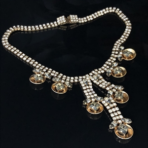 Чешское колье и клипсы, 1980-е гг. 001242 - фото 18207