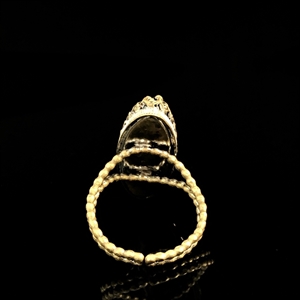 Чешское кольцо «Бирюзовое», 1970-1980-е гг. 001613 - фото 18257