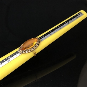 Чешское кольцо «Цитрин», 1970-1980-е гг. 001633 - фото 18275